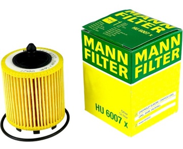 Mann фильтр мясляный hu6007x opel saab alfa 2.0 turbo, фото