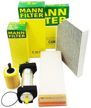 Audi a4 b8 07- 2, 0tdi allroad filter set mann, фото