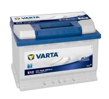Аккумулятор varta blue динамический 74ah, 680a, e12, 278x175, 190 мм. левая+, фото