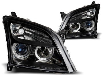 Фонаря opel vectra c 02-04r angel глазки кольца black черный сертификованный super эффект!!, фото