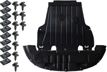 Renault clio 3 2005 -. protection motor bumper clips, фото