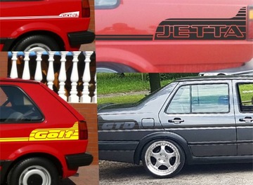 Vw golf 2 jetta наклейка калькоманія наклейки, фото