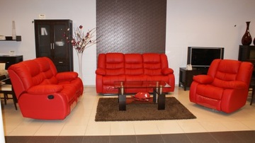 Lounge set genuine leather -naturalna -relaks, фото