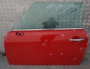 Mini cooper r55 r56 left door chili red 851, фото