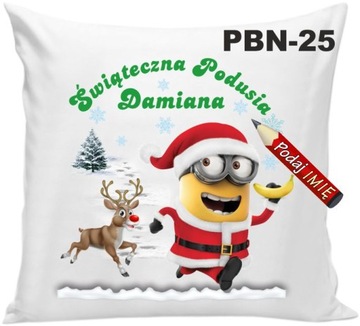 Подушка каникулы санта клаус миньоны minion+ наименование, фото