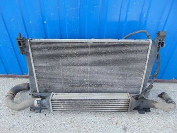 Opel corsa d radiator intercooler fan cdti, фото