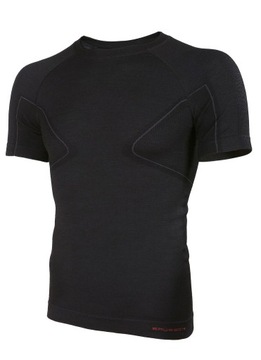 Underwear short sleeve brubeck merino wool black r. m, фото
