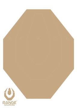 Disk rifle paper ipsc 50szt color, фото