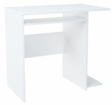 Table b5 white shelf under keyboard left right rob, фото