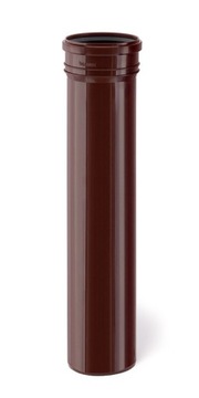 Tube 110x500 2, 7mm tube 0, 5m dark brown gutter sewerage front right ik3980, фото
