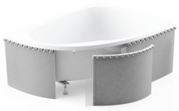Flexible polystyrene construction to baths angular, фото