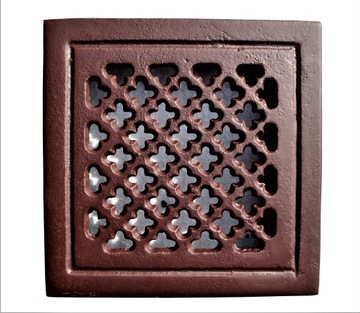 Lattice cast iron fireplace openwork ventilation stove, фото