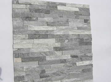Natural stone facade tiles decorative wall gray, фото