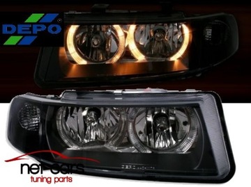 Headlights seat leon toledo 1m angel eyse b, фото