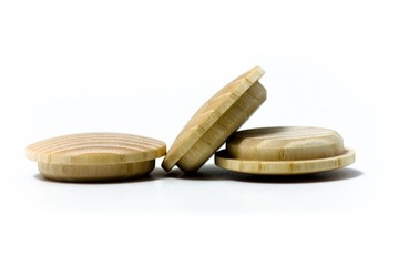 Caps wooden ash gum fi 12 mm 100 s, фото