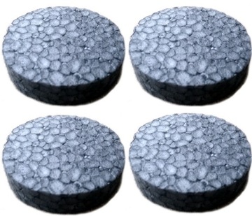 Caps polystyrene graphite termodyble plug beads 100 pcs, фото