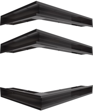 Lattice fireplace backlash angular 766x547x90 3 pcs set, фото
