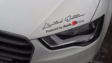 Limited edition audi s line наклейка на кузове белая 8 лет, фото