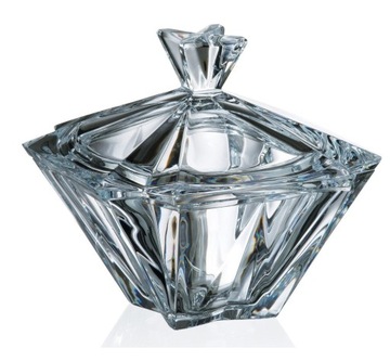 Sugar bowl bohemia metropolitan glass, фото