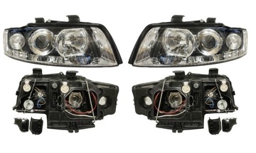 Lantern audi a4 b6 00-04 headlights complete depo, фото