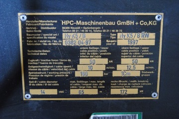 Лебедка гидравлическая hy k5/ brw, фото