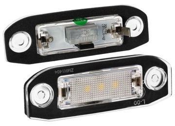 Подсветки номерного знака led подсветка volvo s60 s80 xc90 v70, фото