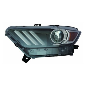 Ford mustang 2015 15 2017 headlight xenon led backlight left, фото