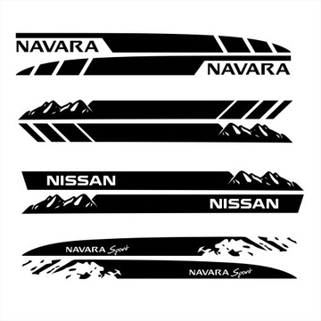 Наклейки nissan navara - пленка длинный летняя, фото