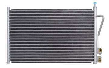 F02 mazda 2 (dy) 03-07 radiator capacitor air conditioner new, фото