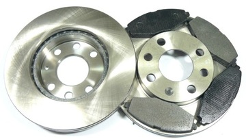 Колодки 1 диски тормозные daewoo lanos 236mm freno, фото