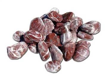 Pebble red, natural stone, decorative, фото