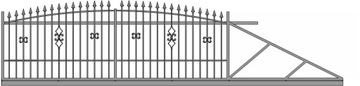 Gate forged entry shear zuzia 2 mobile, фото