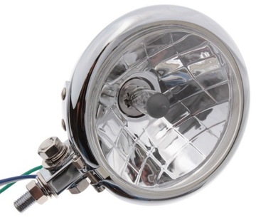 Honda yamaha металевий фара lightbar фара хром 4-1/ 2 h4 діод, фото