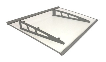 Visor nad door canopy straightforward 120x80 centimeters aluminum, фото
