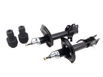 Shock absorbers x2 front+bumpers+protection nissan x-trail 2001-, фото