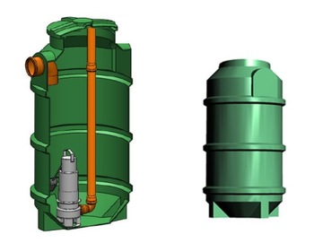 Pumping station sewage 250 front right 600-1215 manufacturer!, фото
