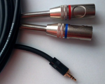 Шеллер стерео міні джек 3.5 S / 2x XLR чоловічий 1.5 м