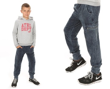 Джоггеры модні спортивні штани хлопчик 128 см моко