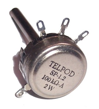 ПОТЕНЦИОМЕТР TELPOD SP-1.2 _ 100к А 2W ось 60мм