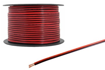 Провод акустический кабель 2x1. 50 CCA черный / красный