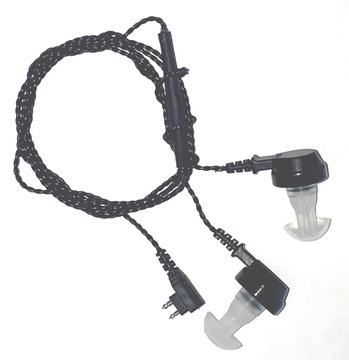 Наушники для слуховых аппаратов двухконтактный штекер.