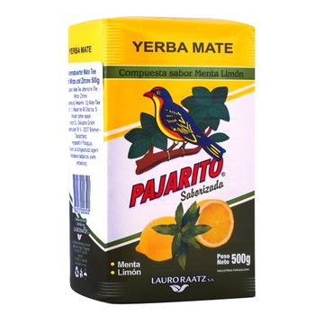 Yerba Mate PAJARITO мента ЛИМОН 500г фруктовий 0,5 кг