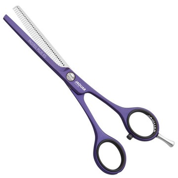 Перукарські філіровочні ножиці для стрижки волосся Jaguar PASTELL фіолетовий 5"