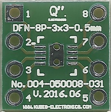 DFN8-3x3 0.50 мм на DIP 0.3".