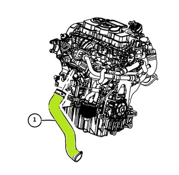 ROHR STUTZEN LADELUFTKÜHLER DODGE JOURNEY 2.0 CRD 09-10