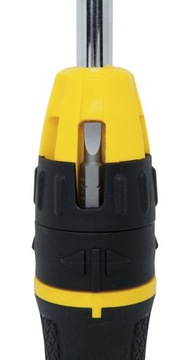 Отвертка с трещоткой и магазином бит.Отвертка + 10 бит Stanley.