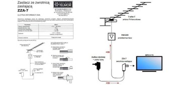 Антенный блок питания TELMOR с кроссовером ZZ-A7