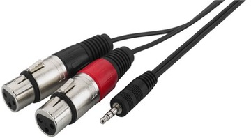 MCA-129J, kabl audio 1m.b. mini jack/ 2xXLR żeński