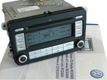 VW RCD300 MP3 GOLF PASSAT CADDY TOURAN JETTA - FV