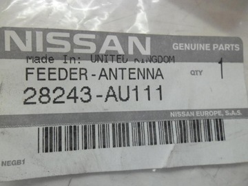 KABEL ANTÉNNÍ NISSAN PRIME P12E NOVÝ ORIGINÁLNÍ